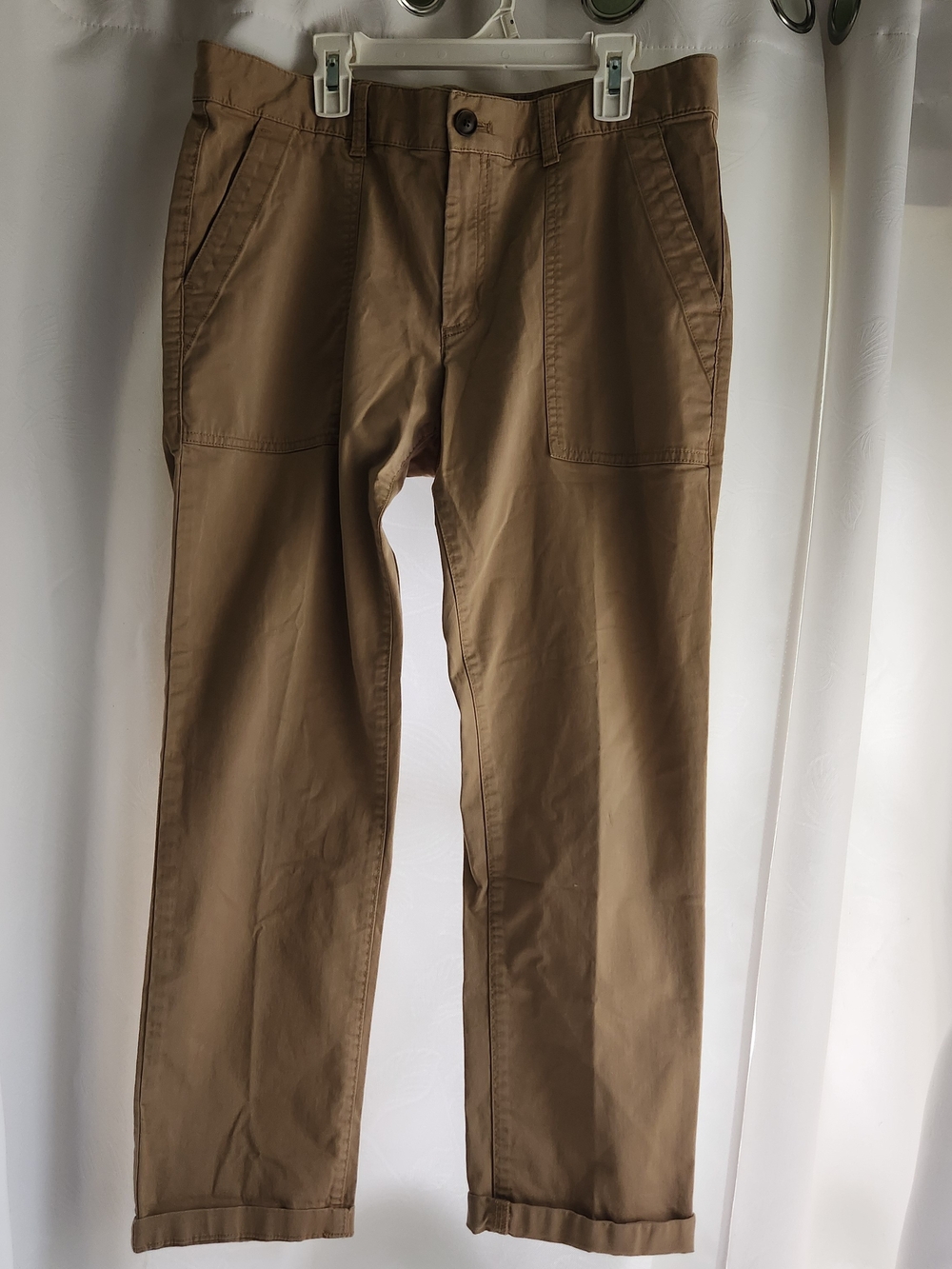 GAP Women's Tan Khaki Chino Pants - Straight Leg Workwear School Uniform Sz 10